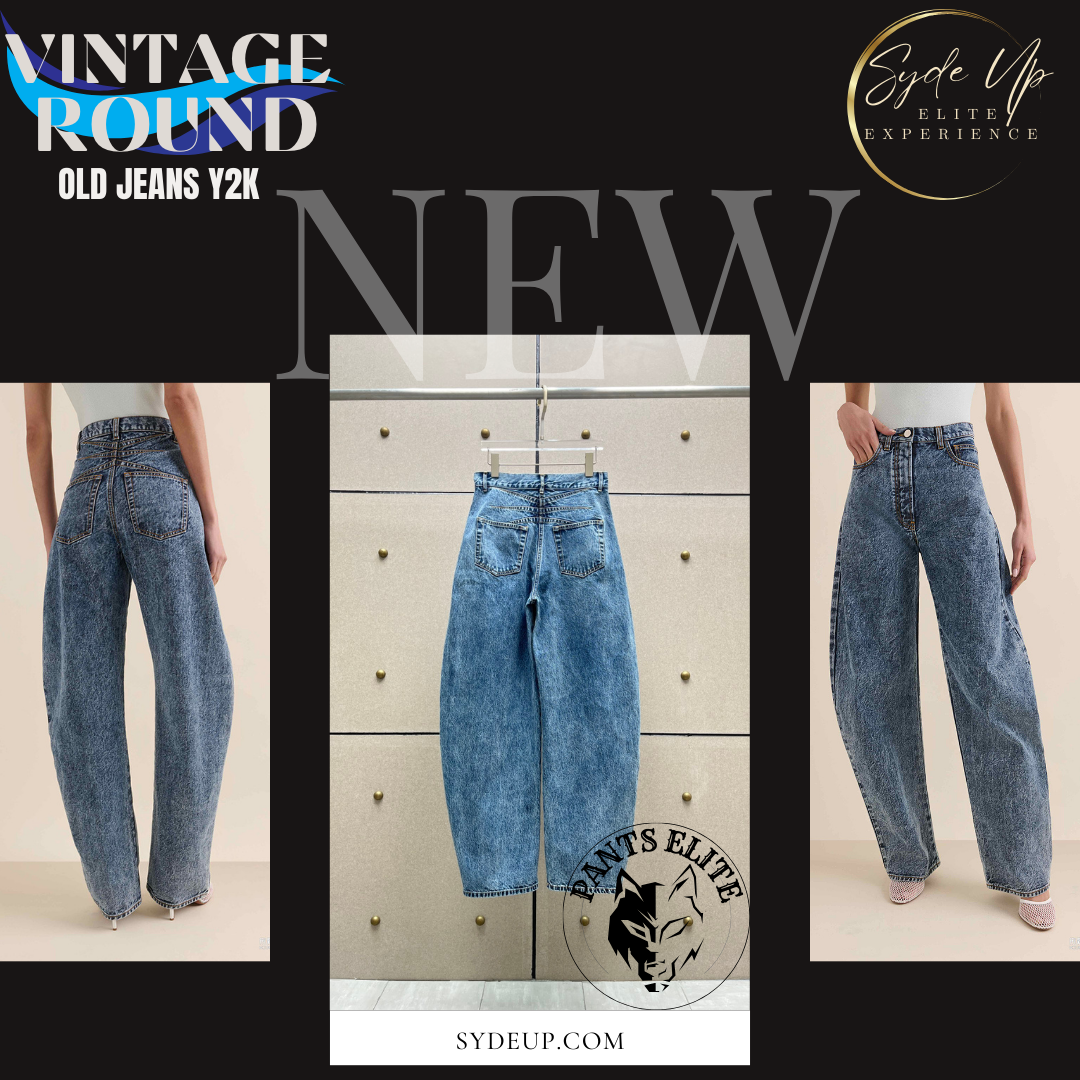 Jeans donna retrò "Vintage round" di tendenza