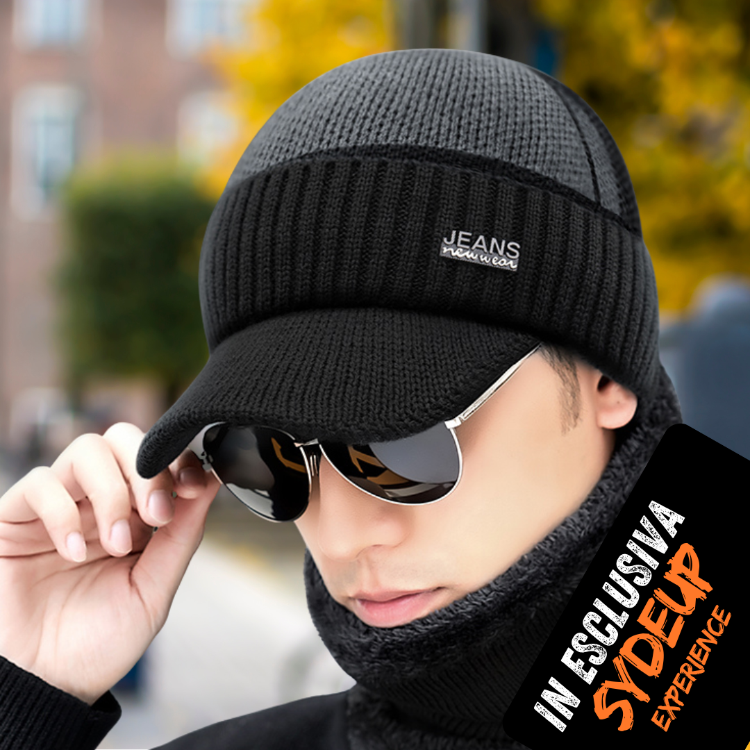 Cappello Lana Unisex con Visiera
