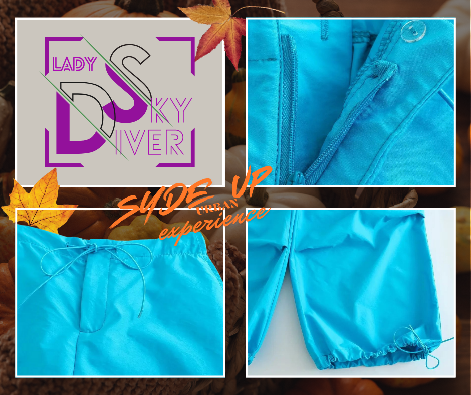 LADY SKY DIVER - Pantalone Cargo Paracadute Moda Donna Vintage