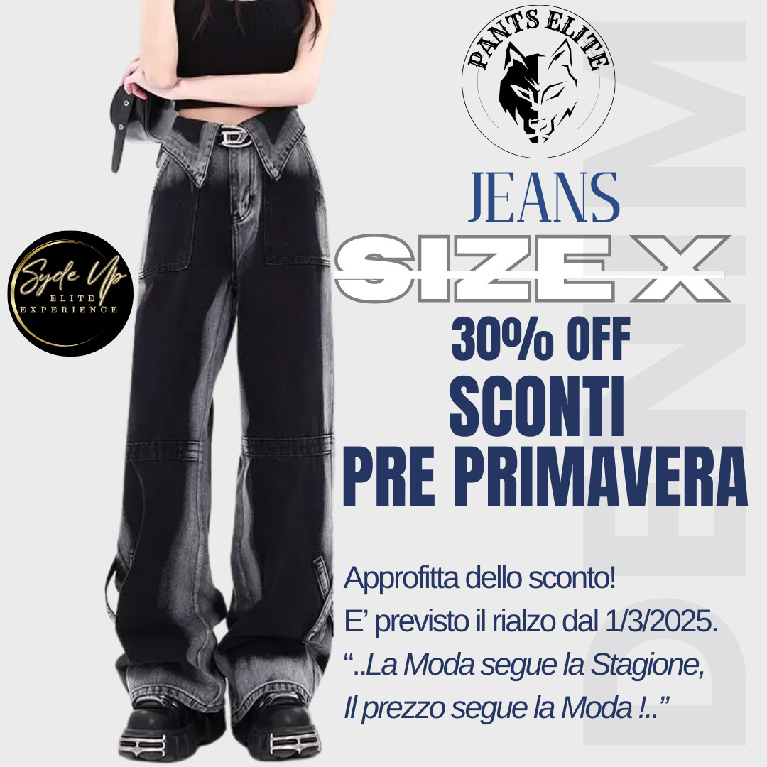 Jeans donna "SIZE X" moda giovane