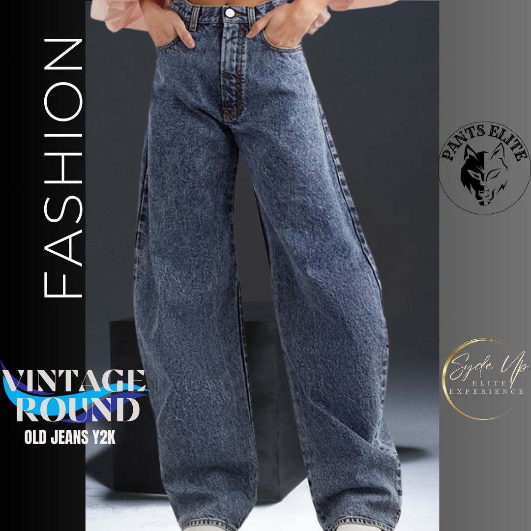 Jeans donna retrò "Vintage round" di tendenza