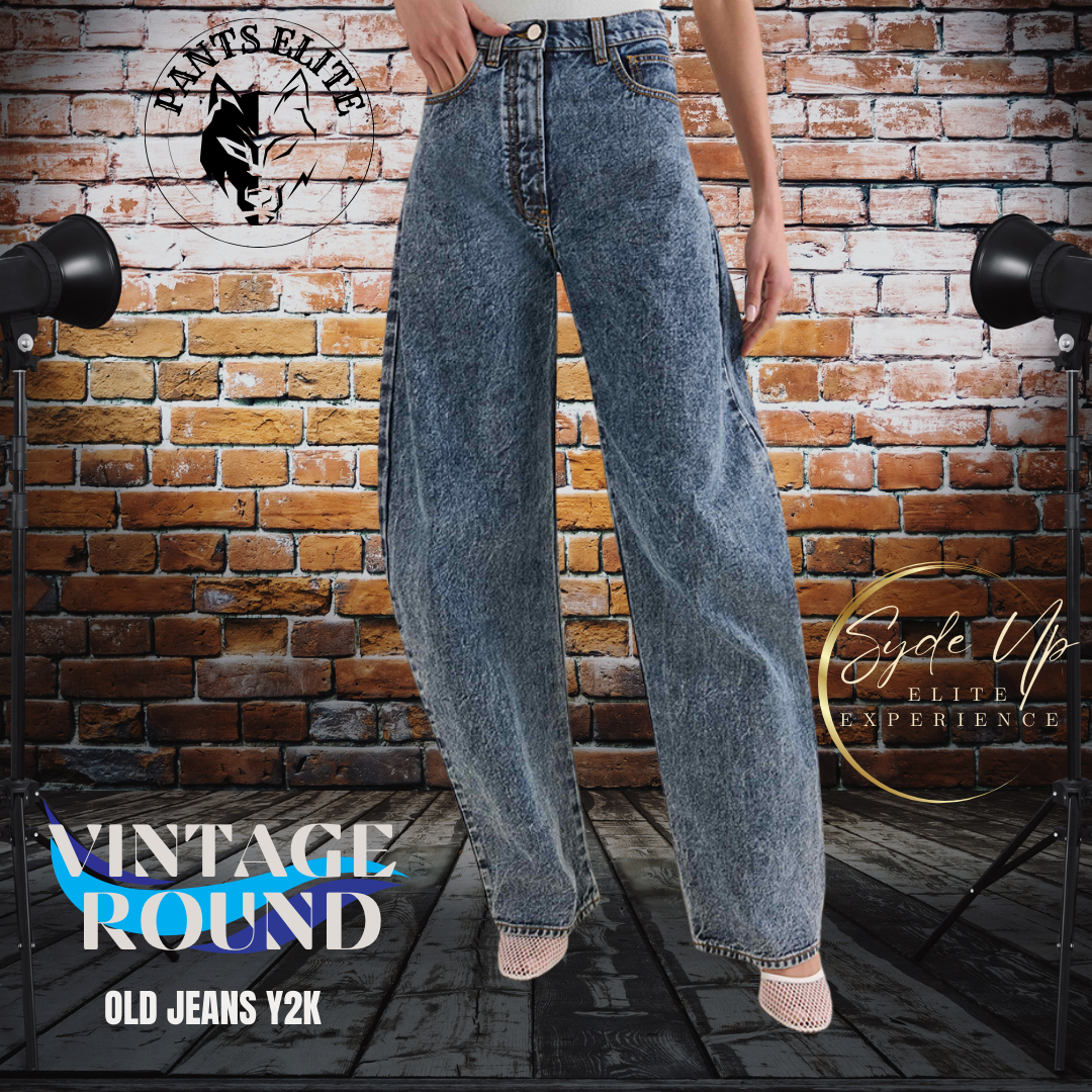 Jeans donna retrò "Vintage round" di tendenza