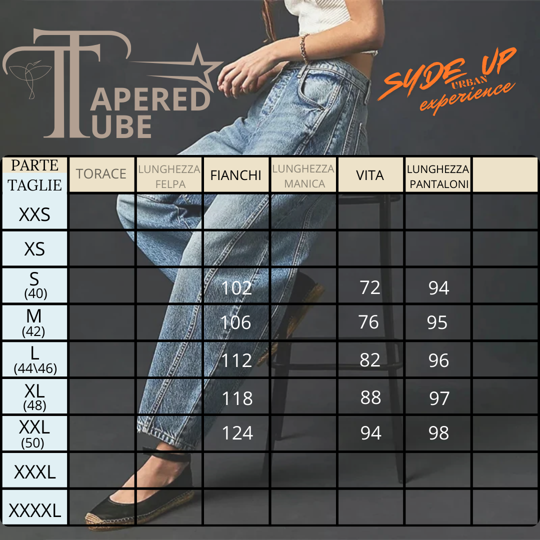 Jeans donna retrò "TAPERED TUBE"