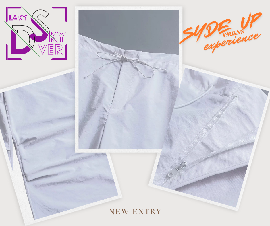 LADY SKY DIVER - Pantalone Cargo Paracadute Moda Donna Vintage