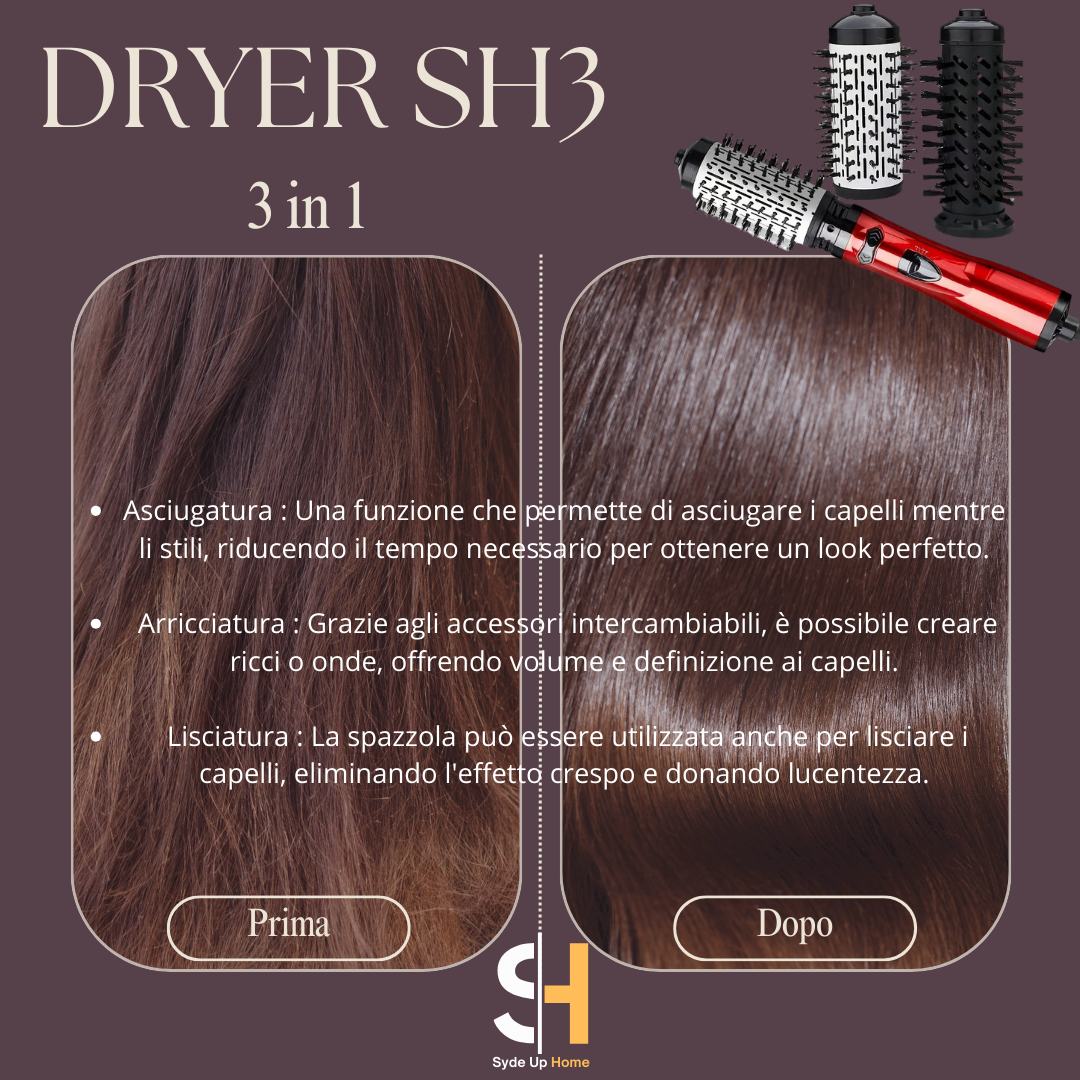 Spazzola DRYER SH3 3 Funzioni in 1