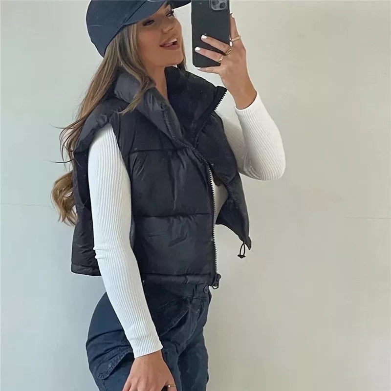 Giubbino smanicato donna