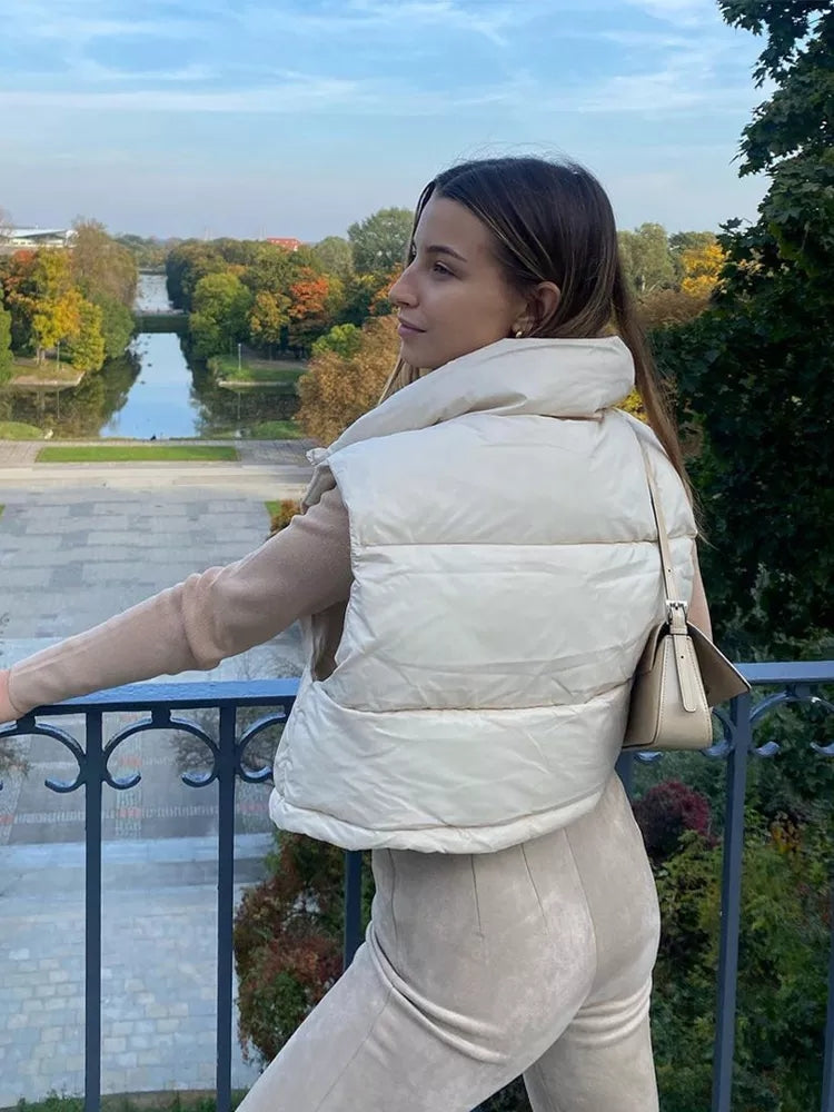 Giubbino smanicato donna