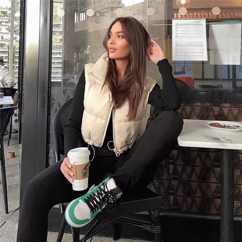 Giubbino smanicato donna