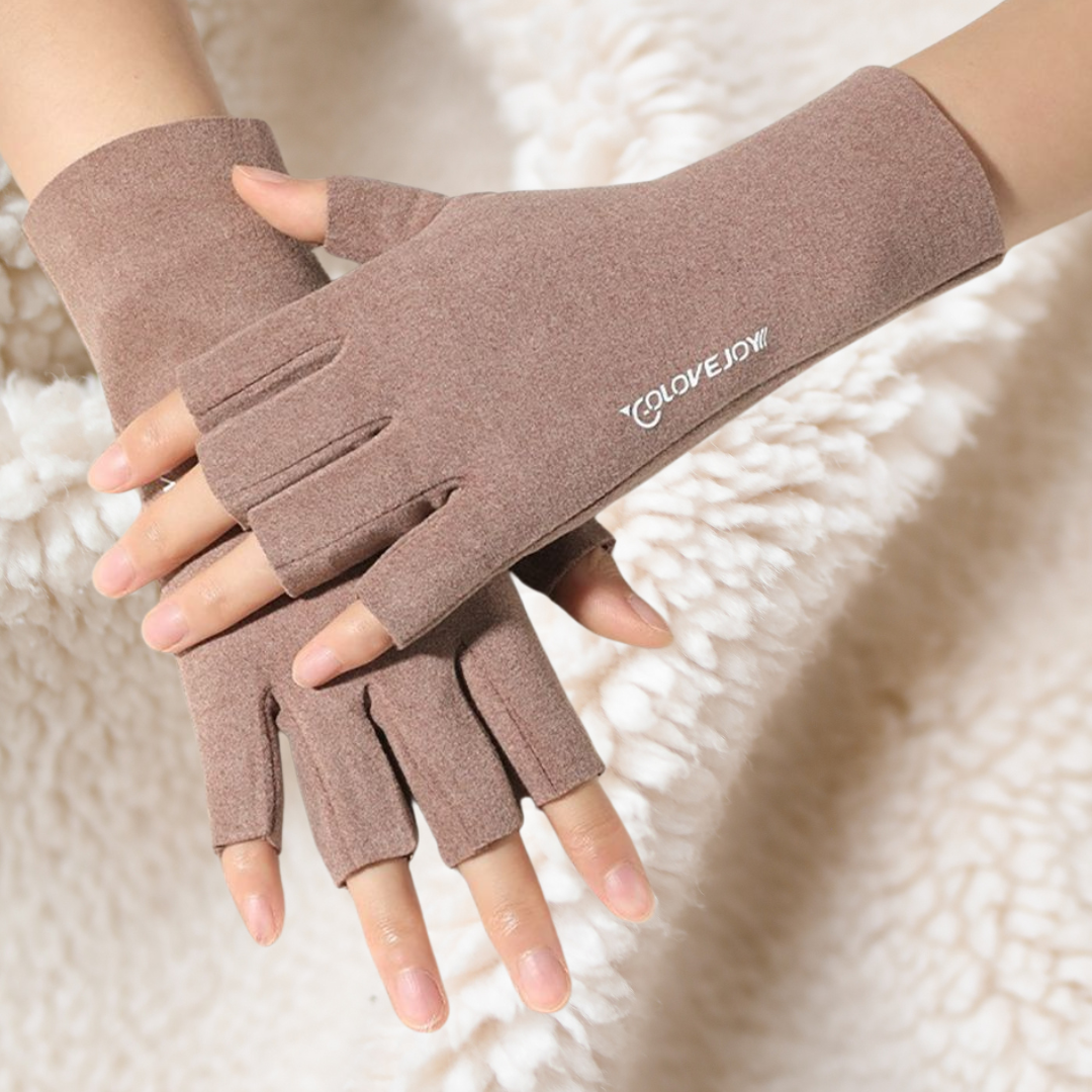 Gants demi-doigts en polaire thermique - Confort et chaleur