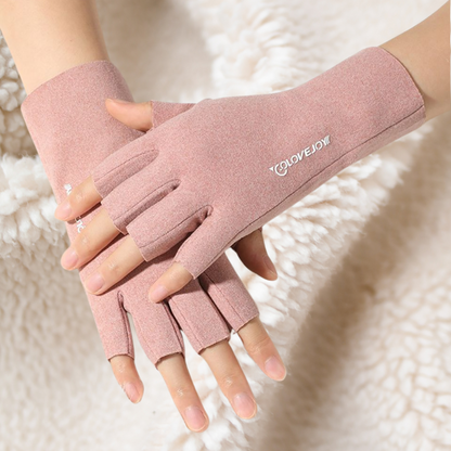 Gants demi-doigts en polaire thermique - Confort et chaleur