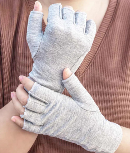 UNISEX Compression Bamboo Half Finger Gloves