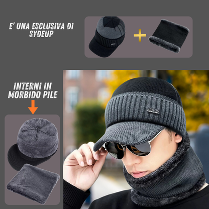 Cappello Lana Unisex con Visiera